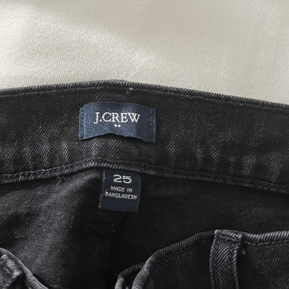 Jcrew factory black button up denim shorts size 25 - Picture 3 of 3